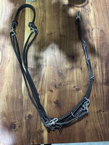 Gogue à poulies cuir noir Eric Thomas taille cheval