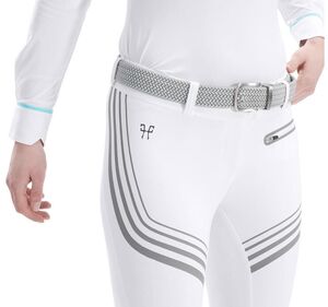 Pantalon X-plosive Horse Pilot Femme - neuf avec étiquette - blanc et gris argenté