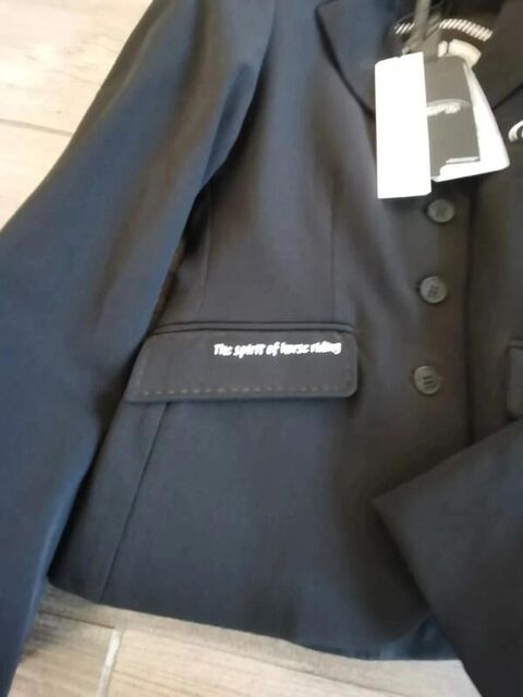 Veste de compétition équitation noire GPA 8 ans
