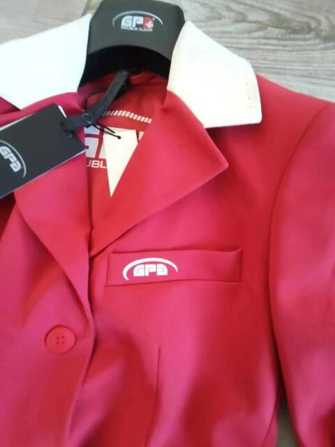 Veste de compétition équitation rouge GPA taille 32R