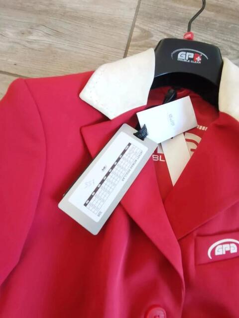 Veste de compétition équitation rouge GPA taille 32R