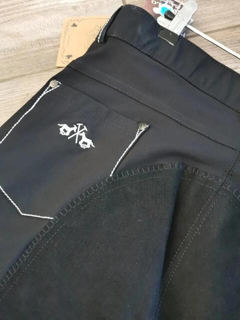 Pantalon d'équitation noir HV Polo taille 42