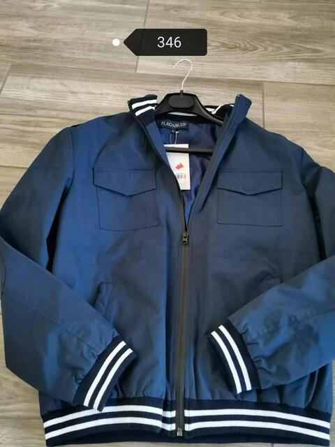 Veste bleu marine homme Flag & Cup taille L