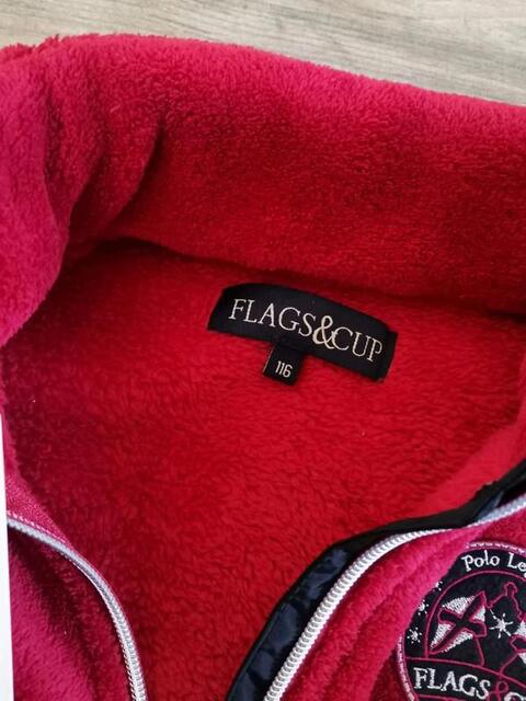 Veste polaire rouge Flags & Cup 6 ans