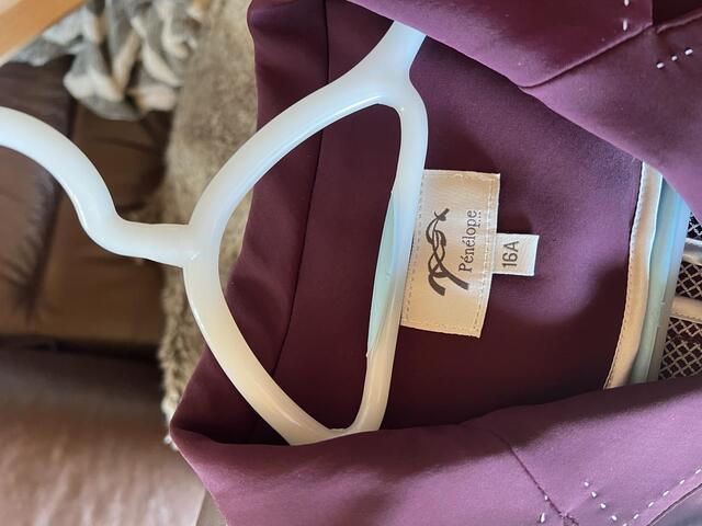 Veste concours prune Pénélope Leprevost