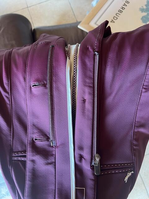 Veste concours prune Pénélope Leprevost