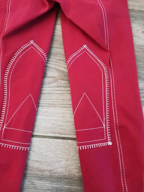 Pantalon d'équitation rouge Komutekir 10 ans