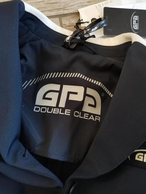 Veste de compétition équitation bleu GPA 8 ans