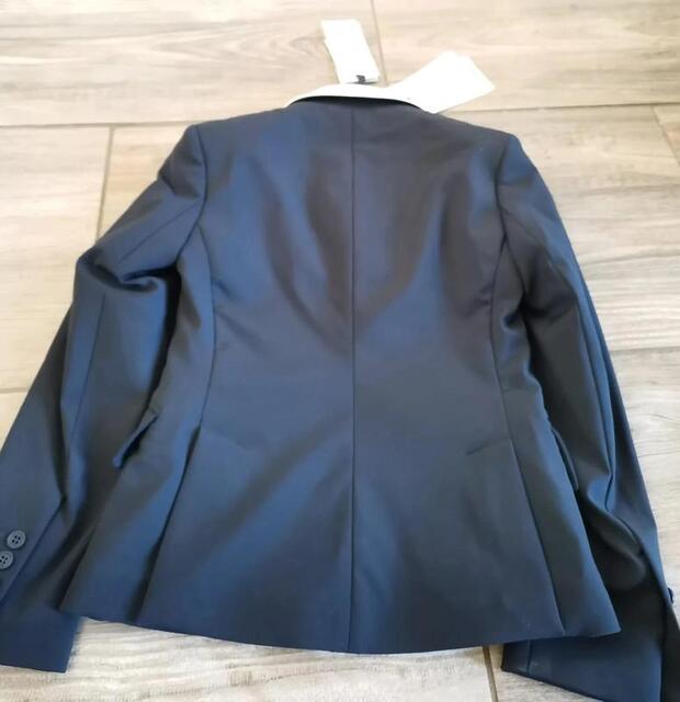 Veste de compétition équitation bleu GPA 8 ans
