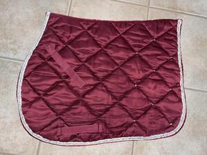 Tapis mixte taille cheval Bordeaux sans marque