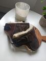 Protège boulets en cuir et mouton véritable