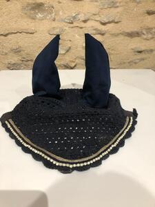 BONNET BLEU MARINE STRASS