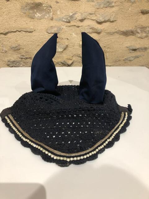 BONNET BLEU MARINE STRASS