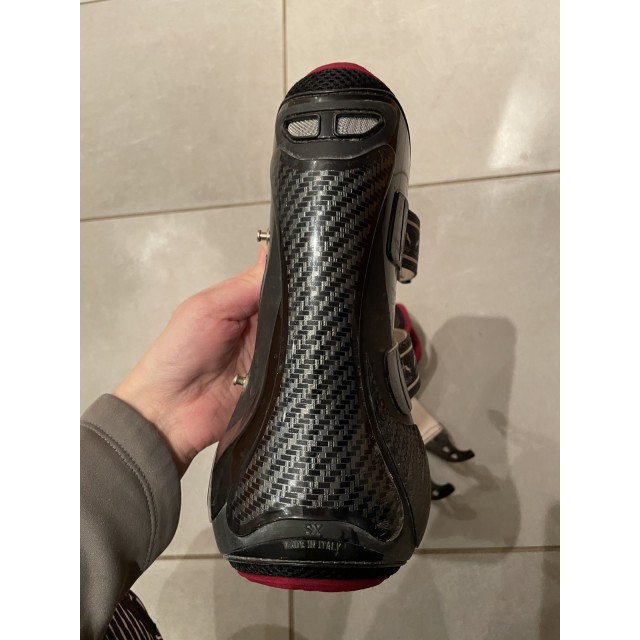 Veredus - Guêtres ouvertes Carbon Gel Vento Color Edition Noir/Bordeaux M