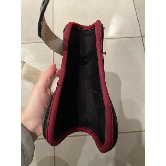 Veredus - Guêtres ouvertes Carbon Gel Vento Color Edition Noir/Bordeaux M