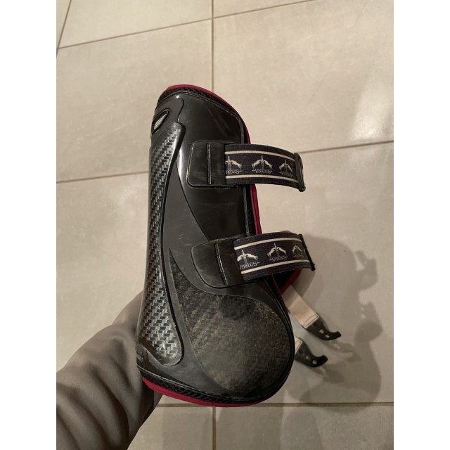 Veredus - Guêtres ouvertes Carbon Gel Vento Color Edition Noir/Bordeaux M