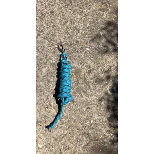 Lot d’un licol et une longe Fouganza bleu canard