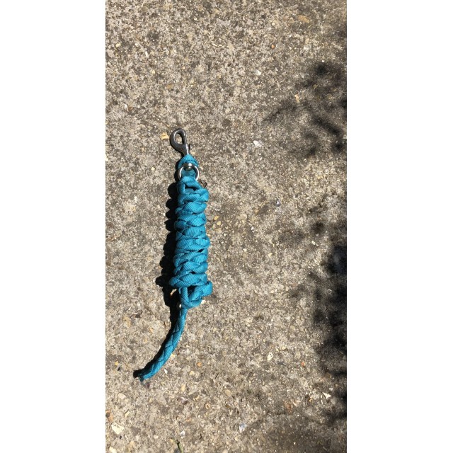 Lot d’un licol et une longe Fouganza bleu canard