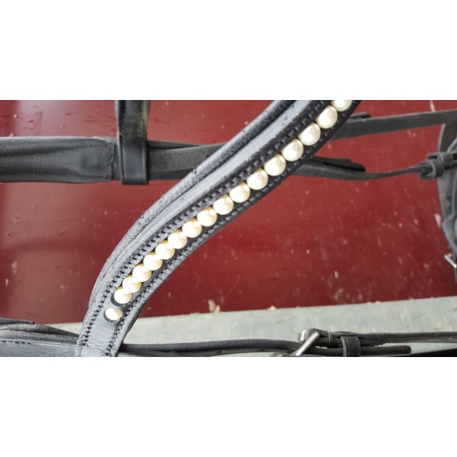 Filet noir avec perles T. COB