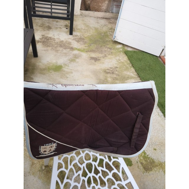 Tapis de selle poney equithème Choco-ciel