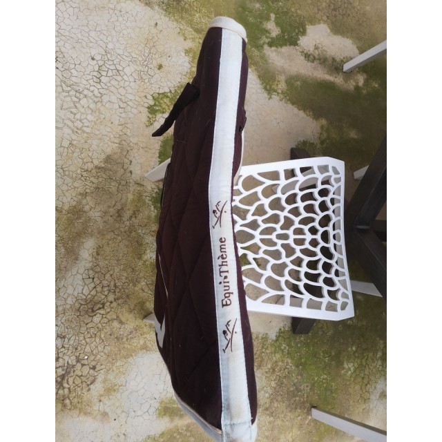 Tapis de selle poney equithème Choco-ciel