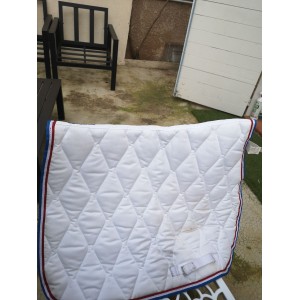 Tapis fouganza taille cheval bleu blanc et rouge très bon état