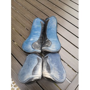 Guêtres et proteges boulets Norton compétition bleu marine taille pur sang bon état