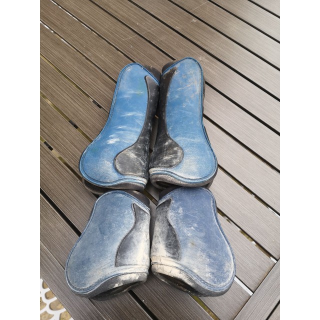 Guêtres et proteges boulets Norton compétition bleu marine taille pur sang bon état