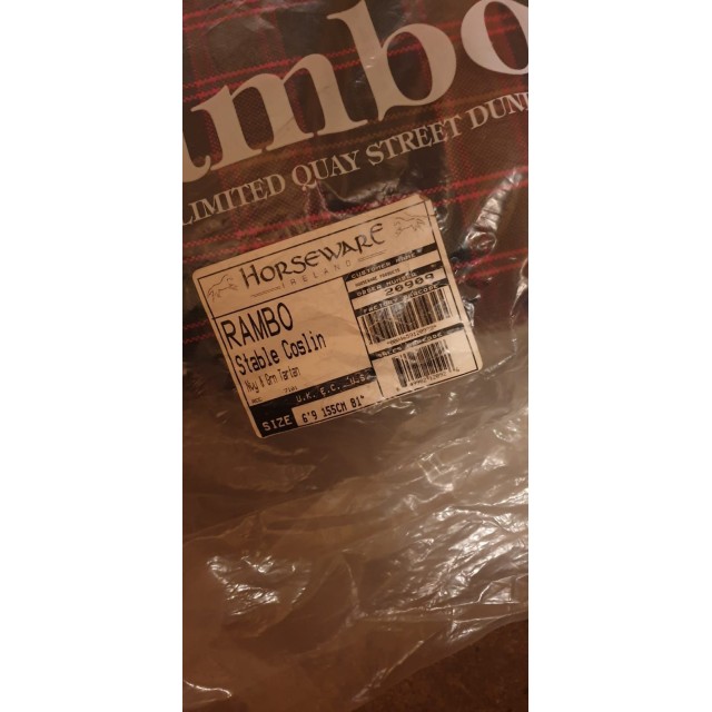 Couverture HORSEWARE Rambo Rug écossaise taille 6'9 / 155cm