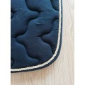 Tapis dressage noir et doré/or