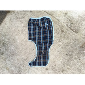 Couvre-rein Horze à scratch bleu à carreaux