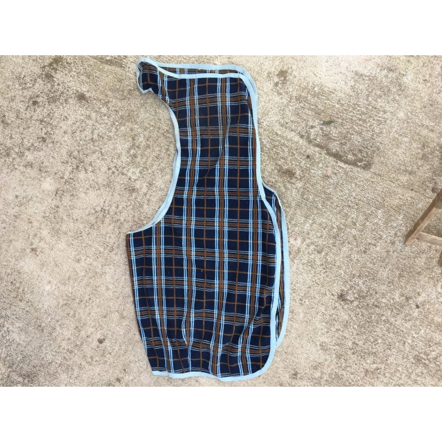 Couvre-rein Horze à scratch bleu à carreaux