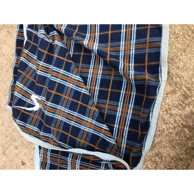 Couvre-rein Horze à scratch bleu à carreaux