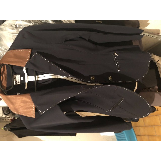 Veste Pénélope neuve bleu et marron