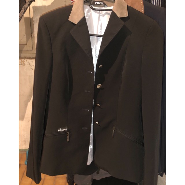 Veste pikeur noir et marron bonne état