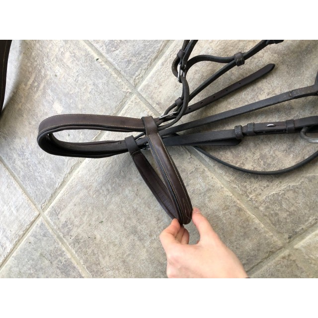 Bridon havane avec surpiqure