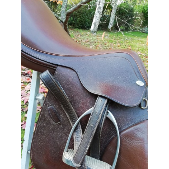 Selle Eric Thomas cuir marron