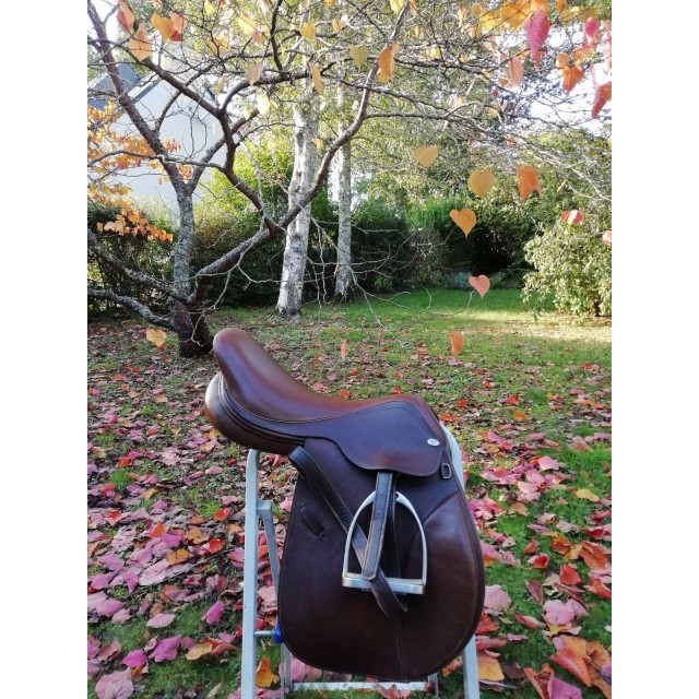 Selle Eric Thomas cuir marron