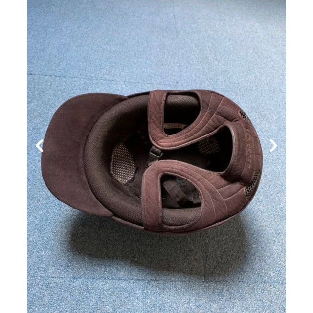 Bombe équitation velours