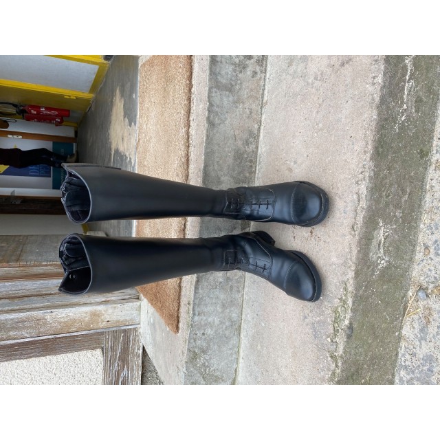 Bottes kreamer noires synthétiques