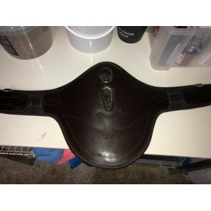 Bavette de CSO Pro-tanneur en cuir marron