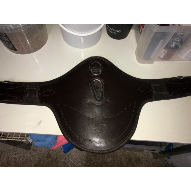 Bavette de CSO Pro-tanneur en cuir marron