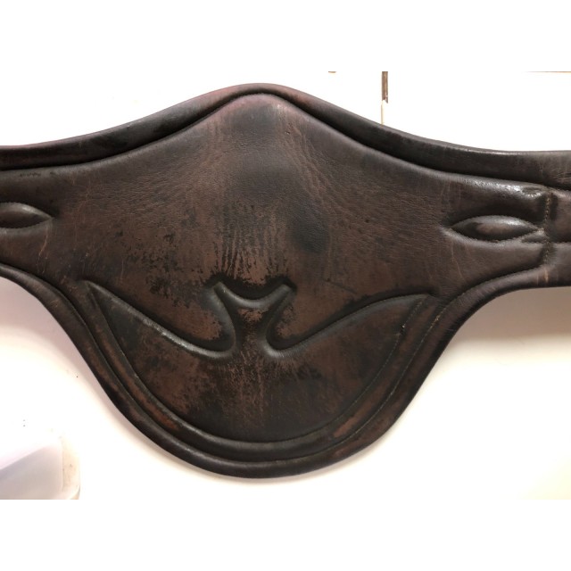 Bavette de CSO Pro-tanneur en cuir marron