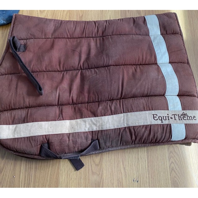 Tapis mixte marron taille cheval