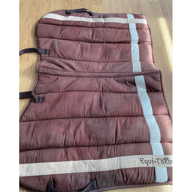 Tapis mixte marron taille cheval
