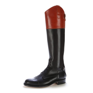 Bottes équitation cuir bicolore à lacets CSO