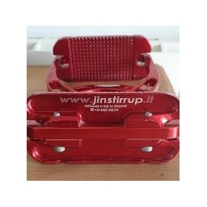 Jin stirrup Rouge en aluminium