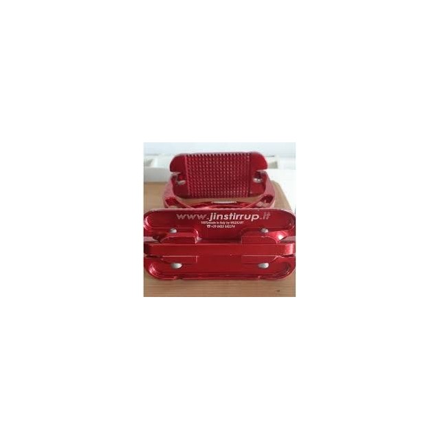Jin stirrup Rouge en aluminium