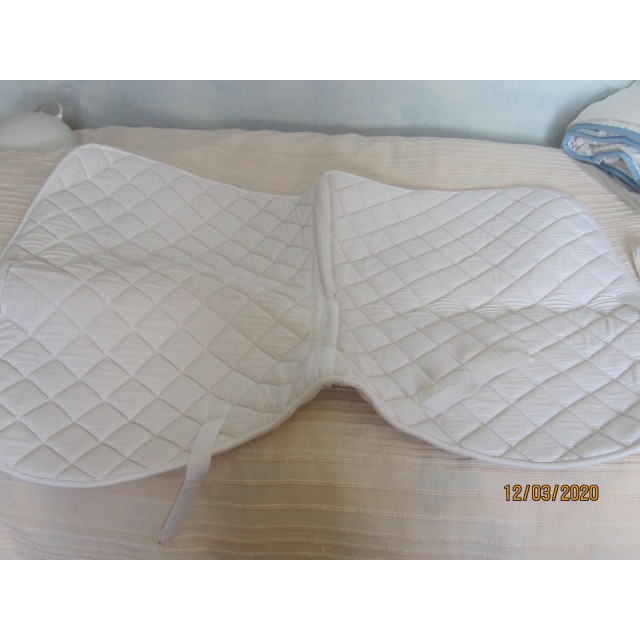 Tapis de selle cheval blanc