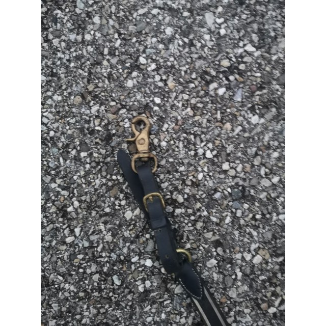 Collier de chasse noir et beige